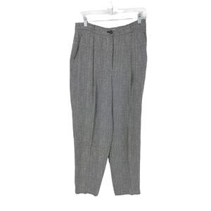 Giorgio Armani Pants Womens 14 Trousers Pleated Black White Le Collezioni